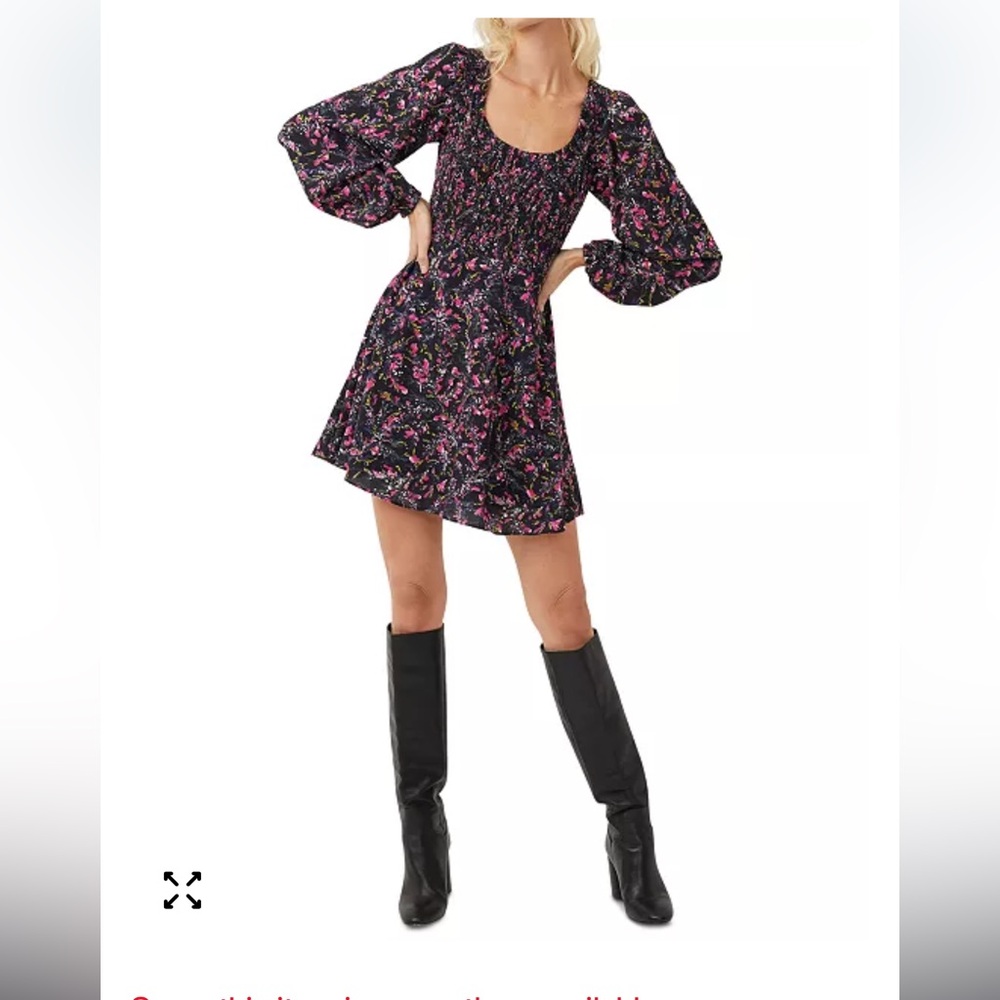 French connection Flores Verona floral mini dress size L